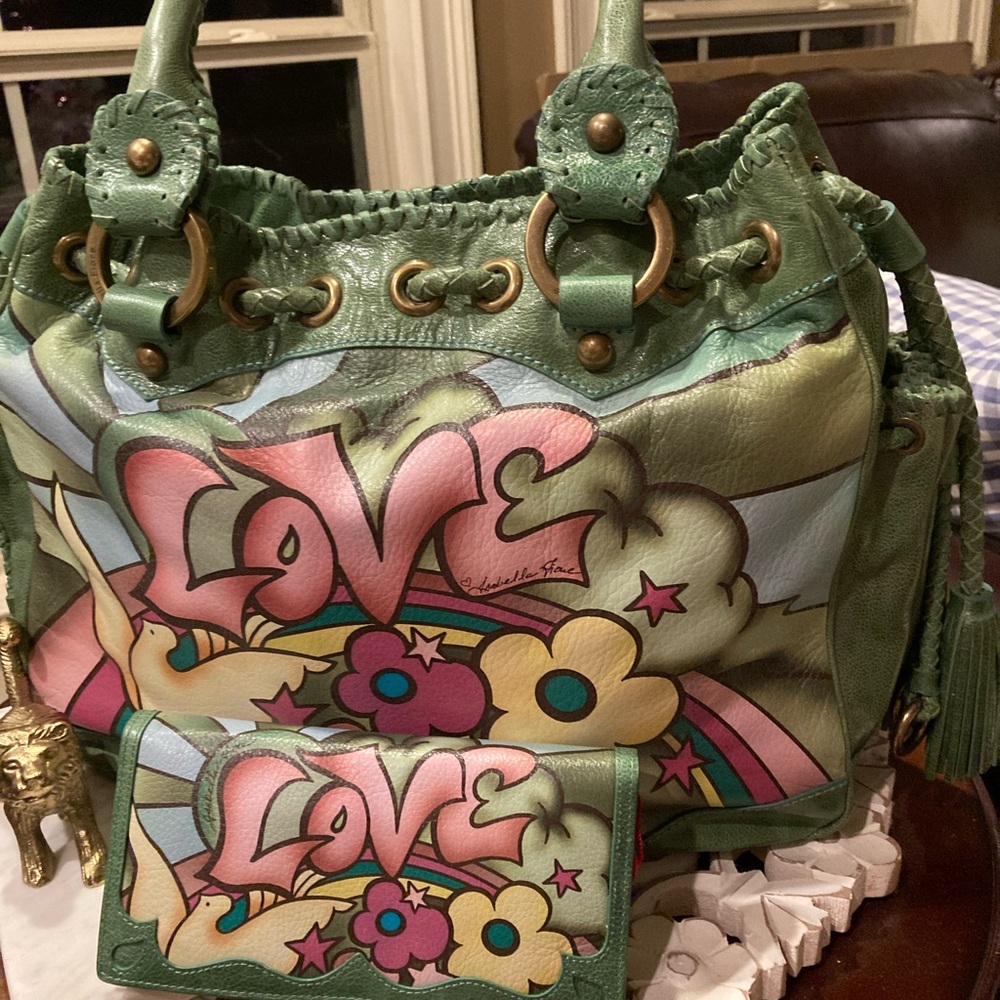 Brand New Isabela Fiore Tatoo handbag & matching wallet